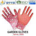 Garden Gloves, Printing Polyestershell Latex Coated Crinkle Finish Safety Work Gloves (G2000) with CE, En388, En420